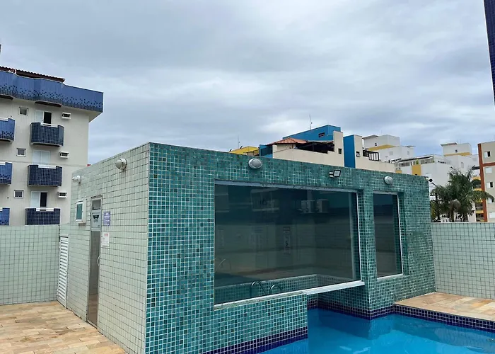 Cobertura 3 Suites Com Ar Condicionado, 300 Metros Da Praia Grande, Piscina, Wi-Fi, Sauna